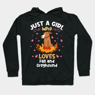 Just a Girl who Loves Fall Greyhound Hoodie